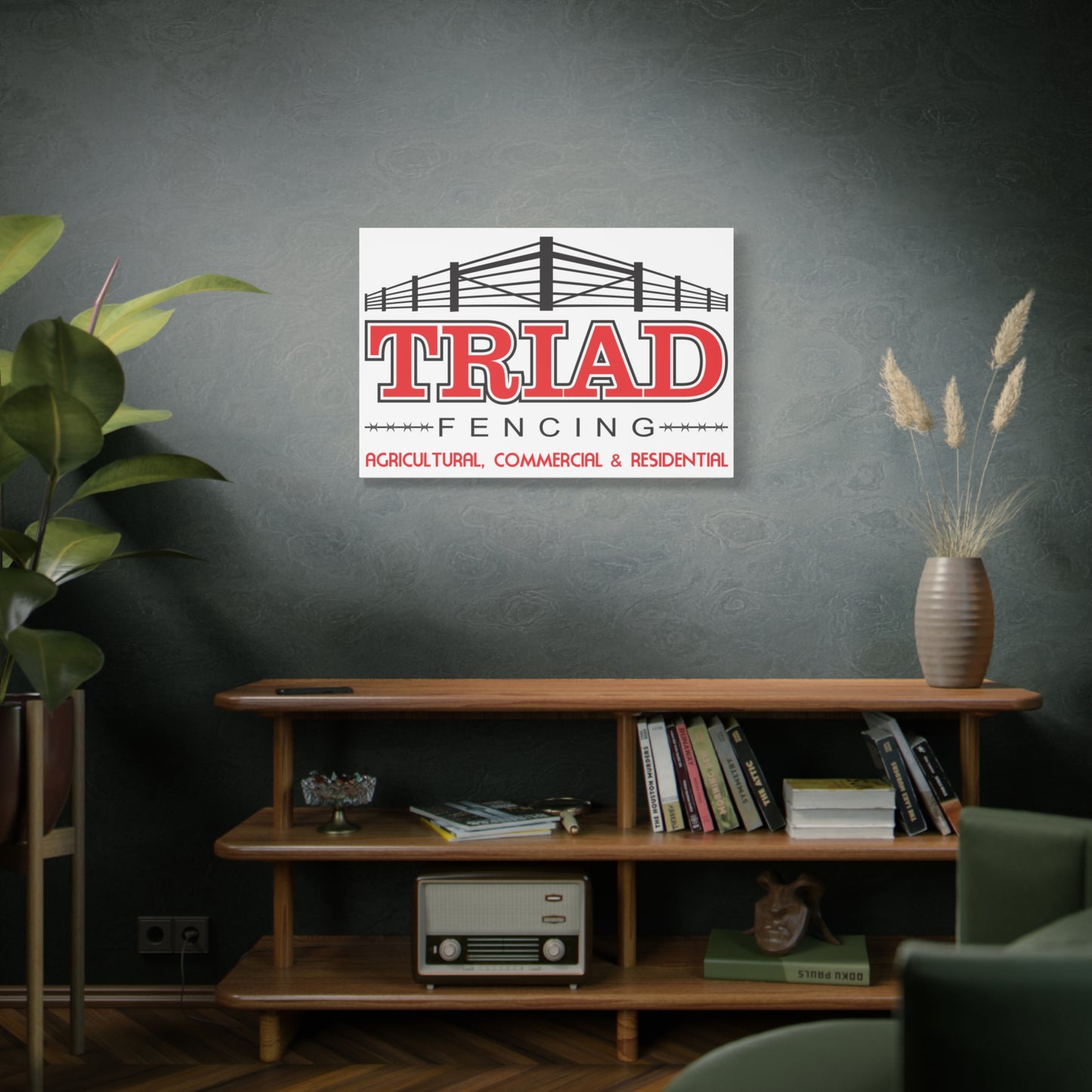 Triad Fencing Canvas Art - Stretched Matte 1.25"