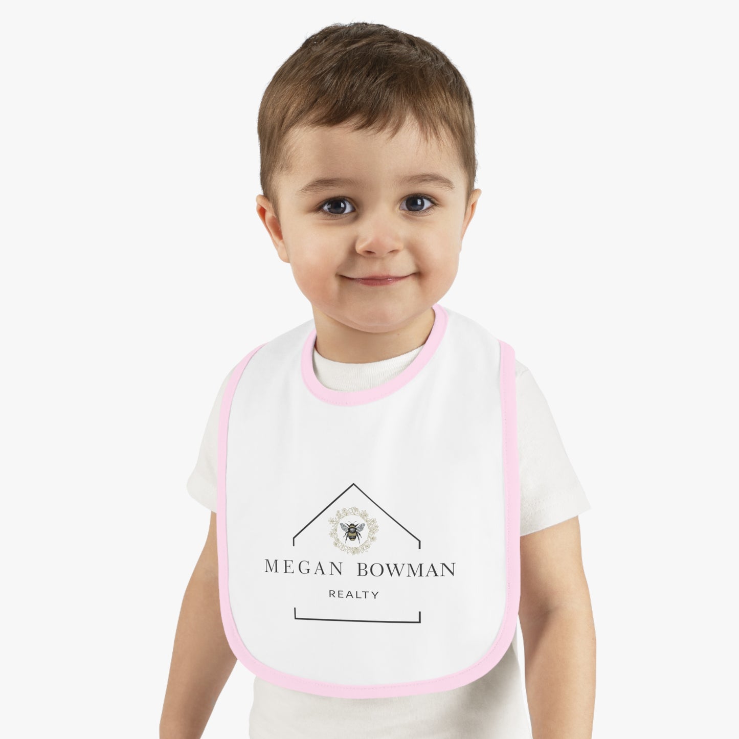 MBR Baby Bib - Adorable Contrast Trim