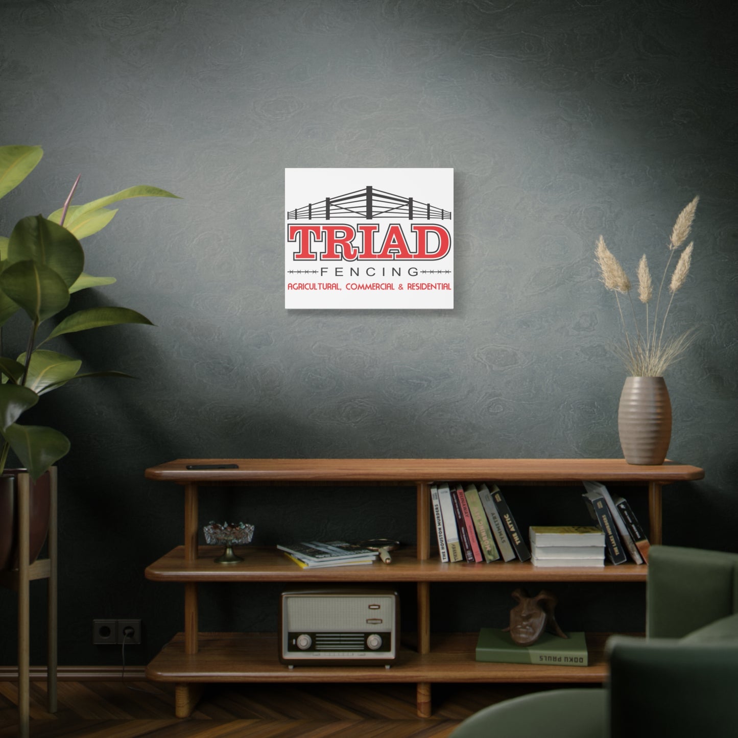 Triad Fencing Canvas Art - Stretched Matte 1.25"