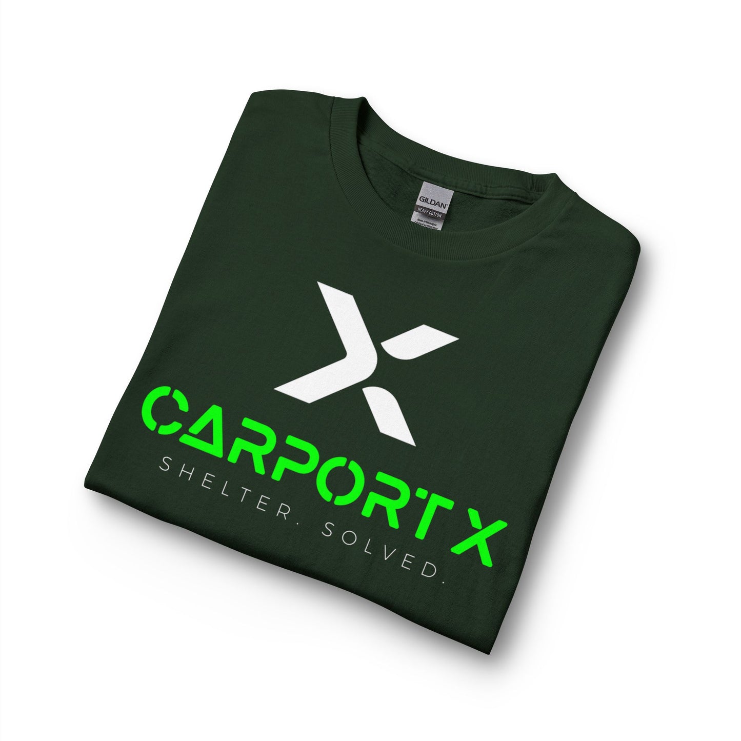 CarportX Logo Long Sleeve T-Shirt — 'CarportX Shelter Solved' Graphic Tee