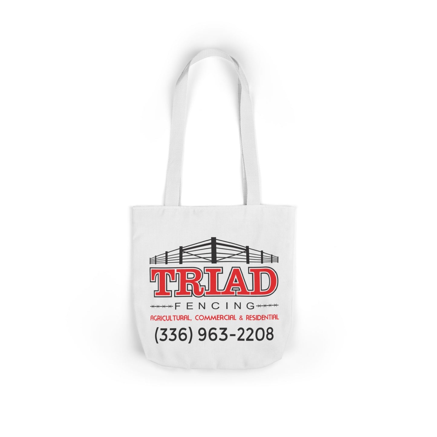 Triad Fencing Stylish Canvas Tote Bag with 5-Color Straps - Ideal for Everyday Use, Beach Trips, and Shopping