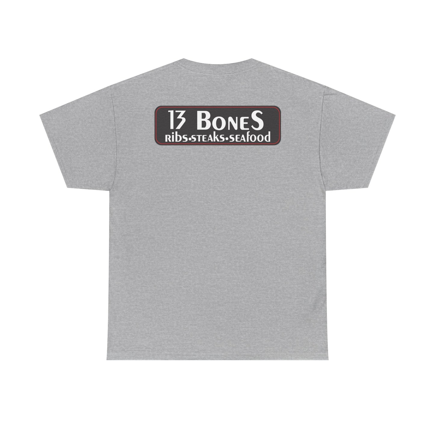 13 Bones Retro Unisex Heavy Cotton Tee - Steaks & Seafood Shirt