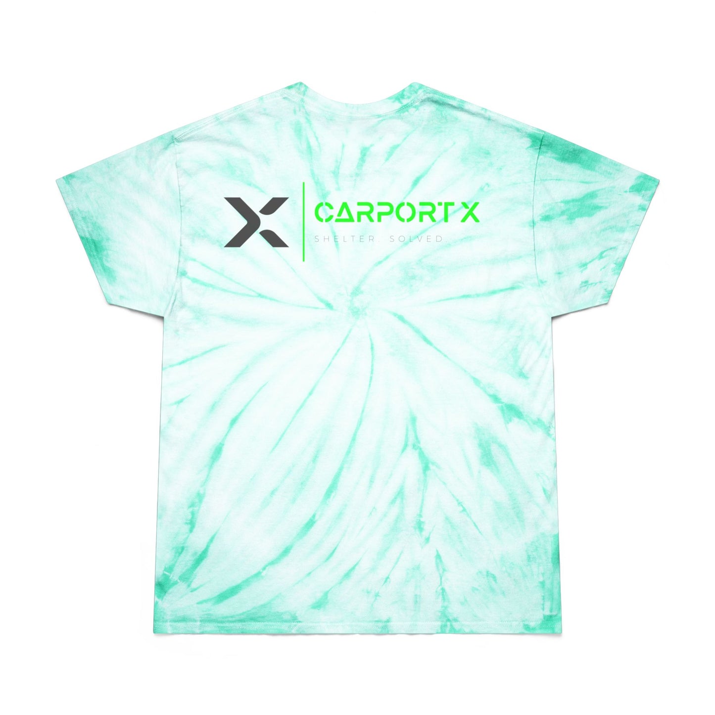 CarportX Vibrant Tie-Dye Tee, Perfect for Summer Festivals, Casual Outings, Unique Gift for Teens, Light Spiral Print