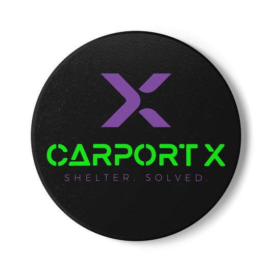 CarportX Personalized Themed Ceramic Coaster - Custom Home Decor, Housewarming Gift, Realtor Gift, Unique Kitchen Accessory, Drinkware