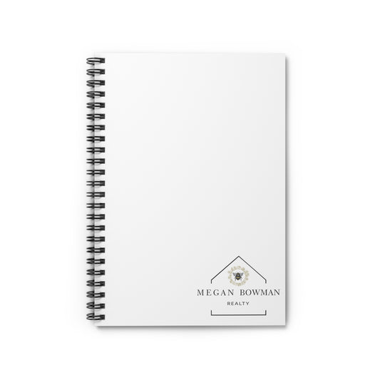 MBR Stylish Spiral Notebook, Personal Journal, Office Supplies, Gift for Agents, Custom Cover Design