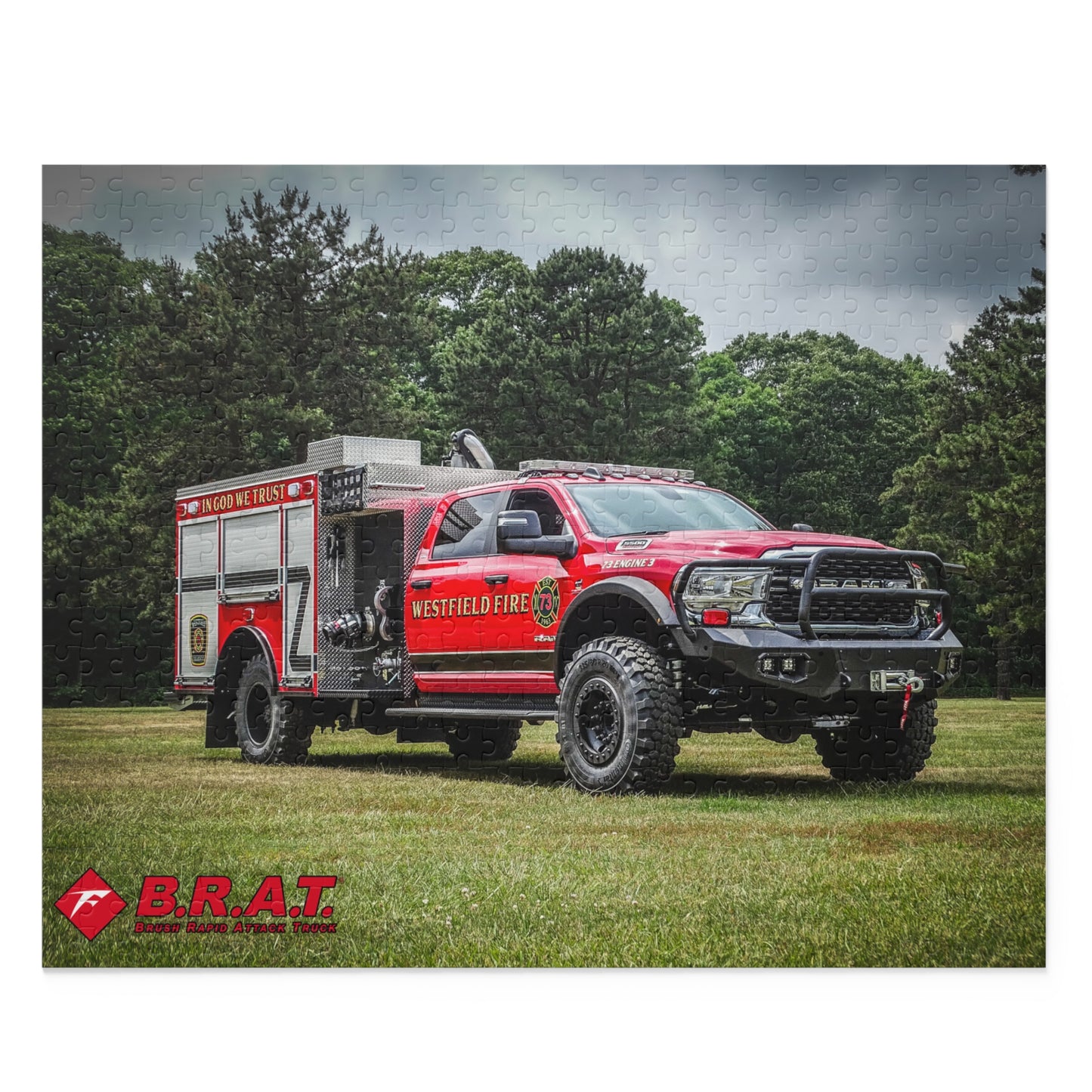WVFD 73 Engine 3 Puzzle - 500-Piece for Firefighters and Enthusiasts