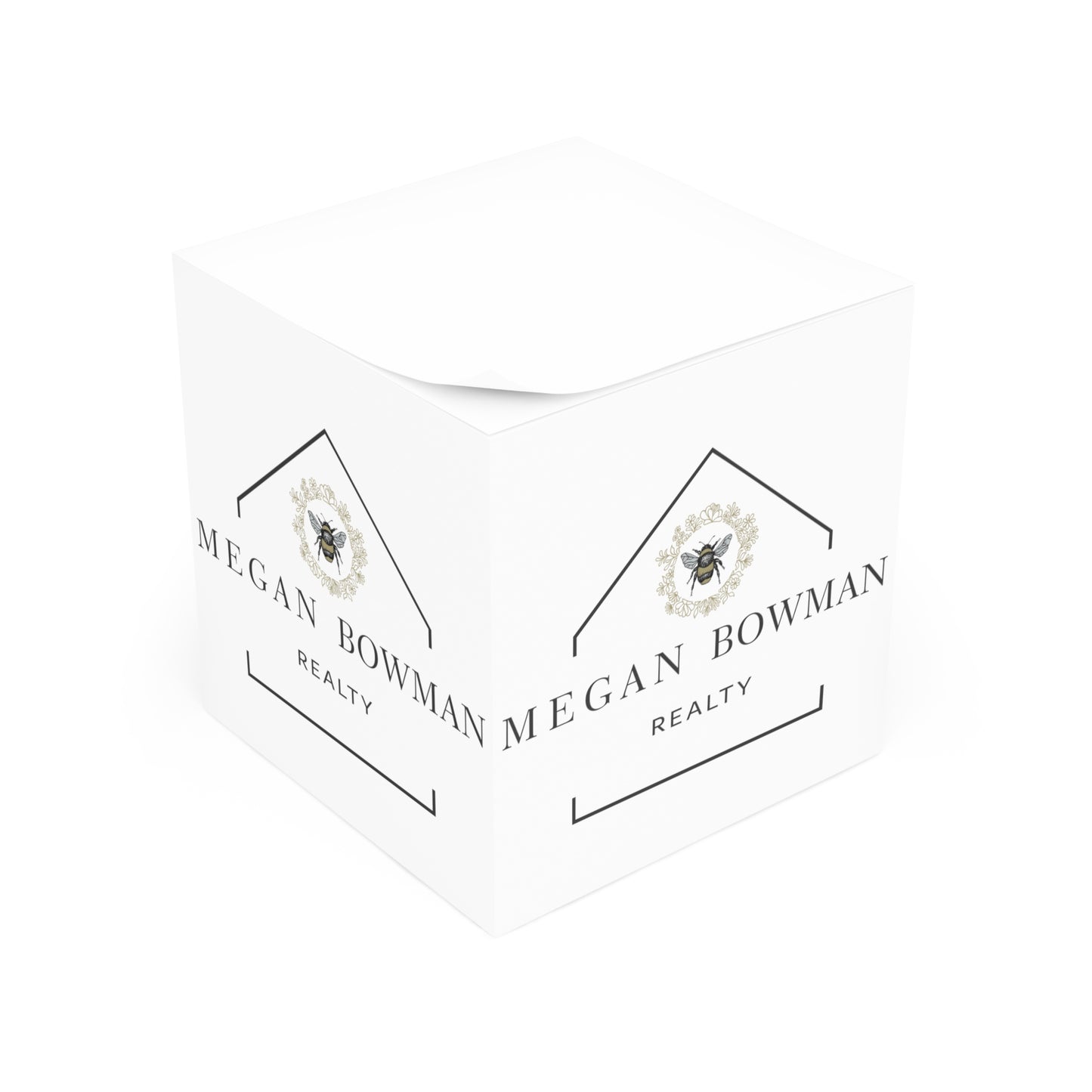 MBR Note Cube for Home or Office, Custom Stationery, Stylish Desk Decor, Unique Memo Pad