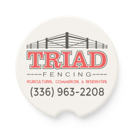Triad Fencing Soapstone Car Coaster