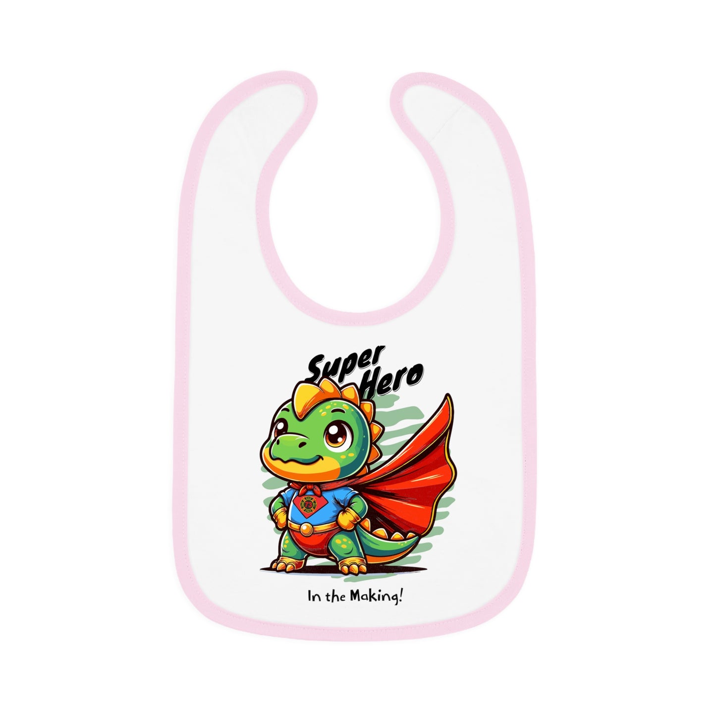 WVFD Superhero Baby Bib - Adorable Contrast Trim for Little Heroes