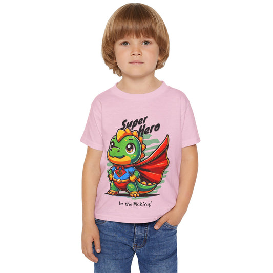 WVFD Super Hero Toddler Heavy Cotton T-Shirt - Fire Rescue Design for Kids