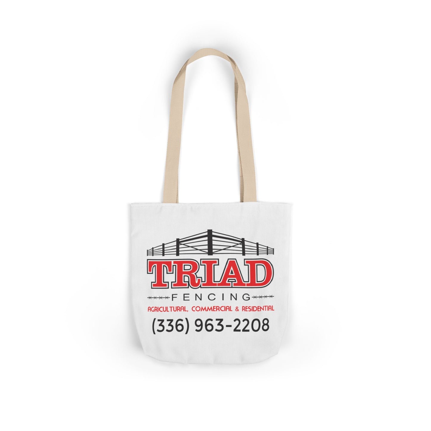 Triad Fencing Stylish Canvas Tote Bag with 5-Color Straps - Ideal for Everyday Use, Beach Trips, and Shopping