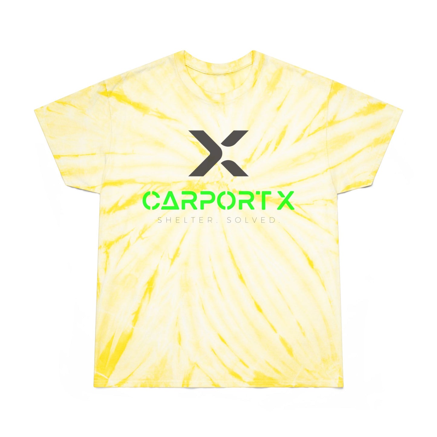 CarportX Vibrant Tie-Dye Tee, Perfect for Summer Festivals, Casual Outings, Unique Gift for Teens, Light Spiral Print