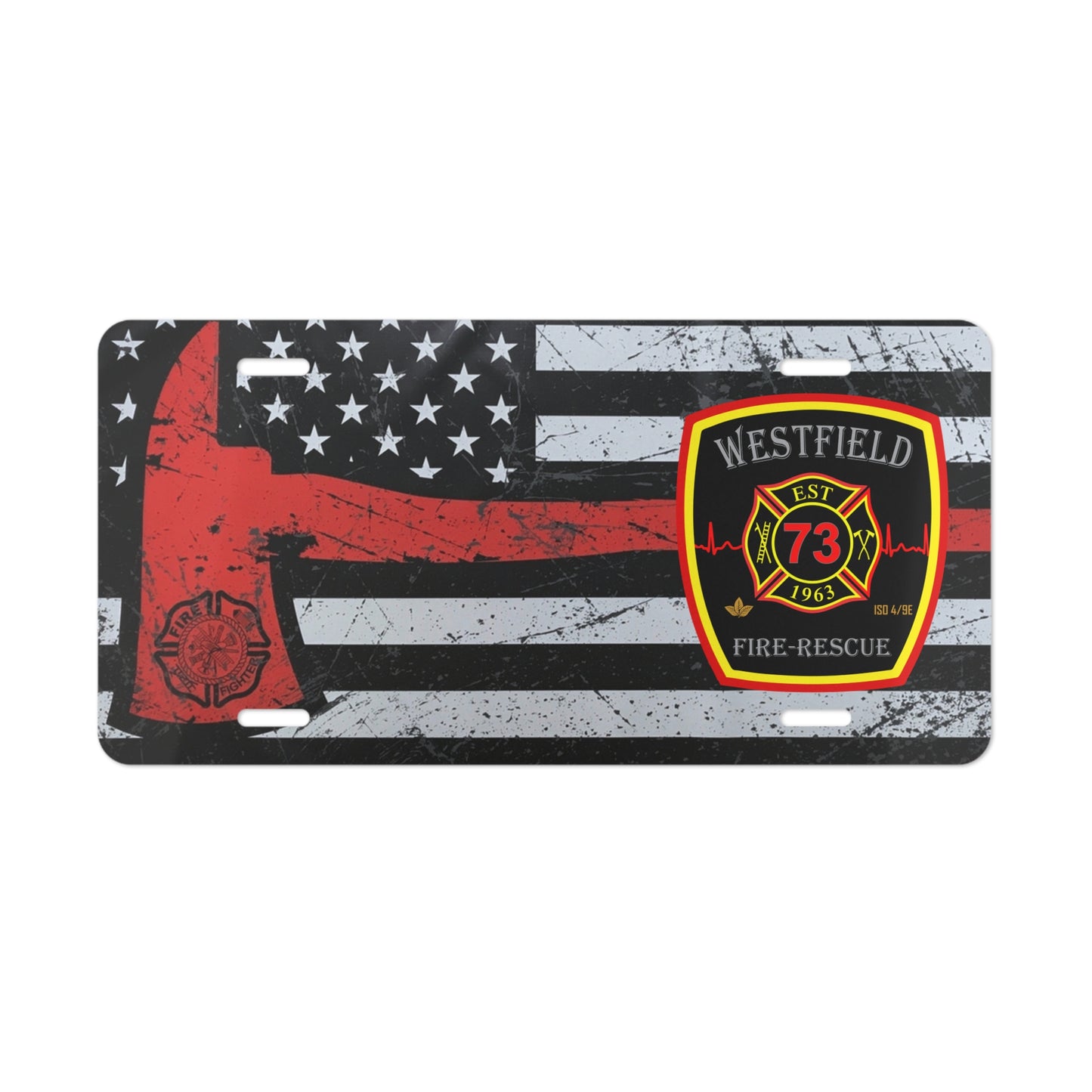 WVFD Flag Vanity Plate