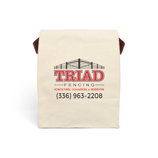Triad Fencing Canvas Lunch Bag with Strap | Durable & Stylish