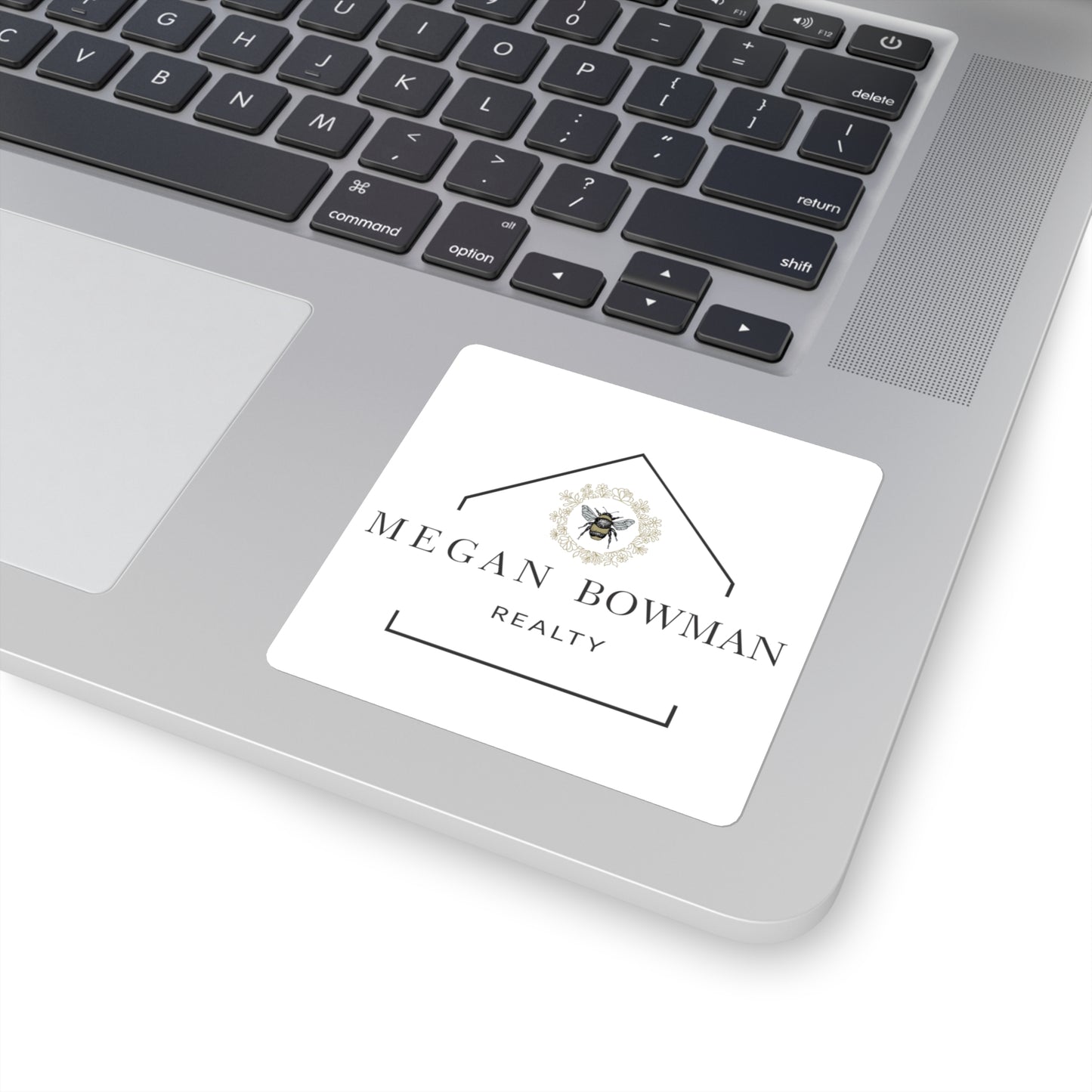 MBR Elegant Square Stickers, Custom Logo Stickers, Branding Stickers, Home Office Décor