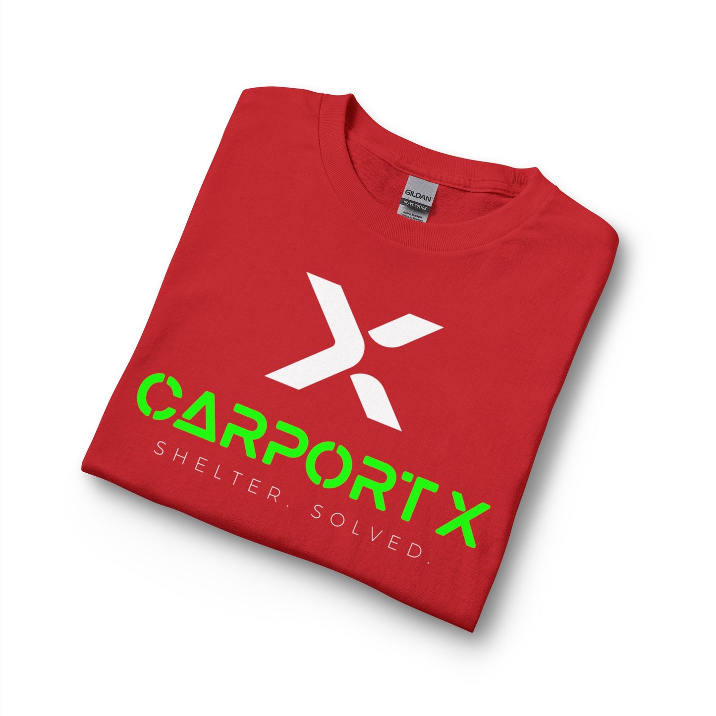 CarportX Logo Long Sleeve T-Shirt — 'CarportX Shelter Solved' Graphic Tee