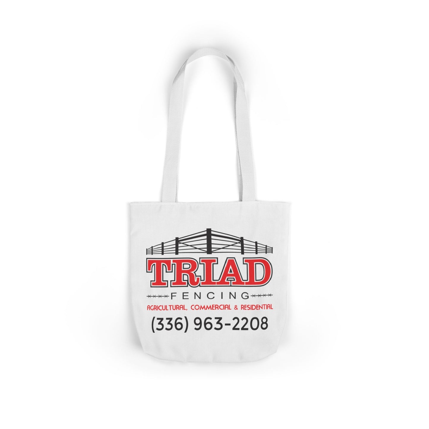 Triad Fencing Stylish Canvas Tote Bag with 5-Color Straps - Ideal for Everyday Use, Beach Trips, and Shopping