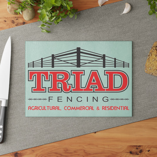 Triad Fencing Glass Cutting Board