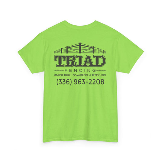 Triad Fencing Black Logo Unisex Heavy Cotton Tee