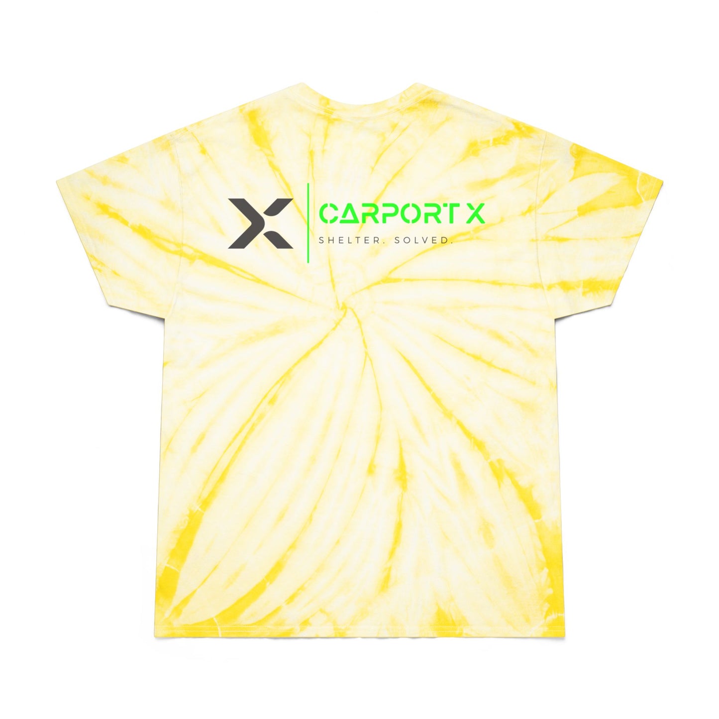 CarportX Vibrant Tie-Dye Tee, Perfect for Summer Festivals, Casual Outings, Unique Gift for Teens, Light Spiral Print