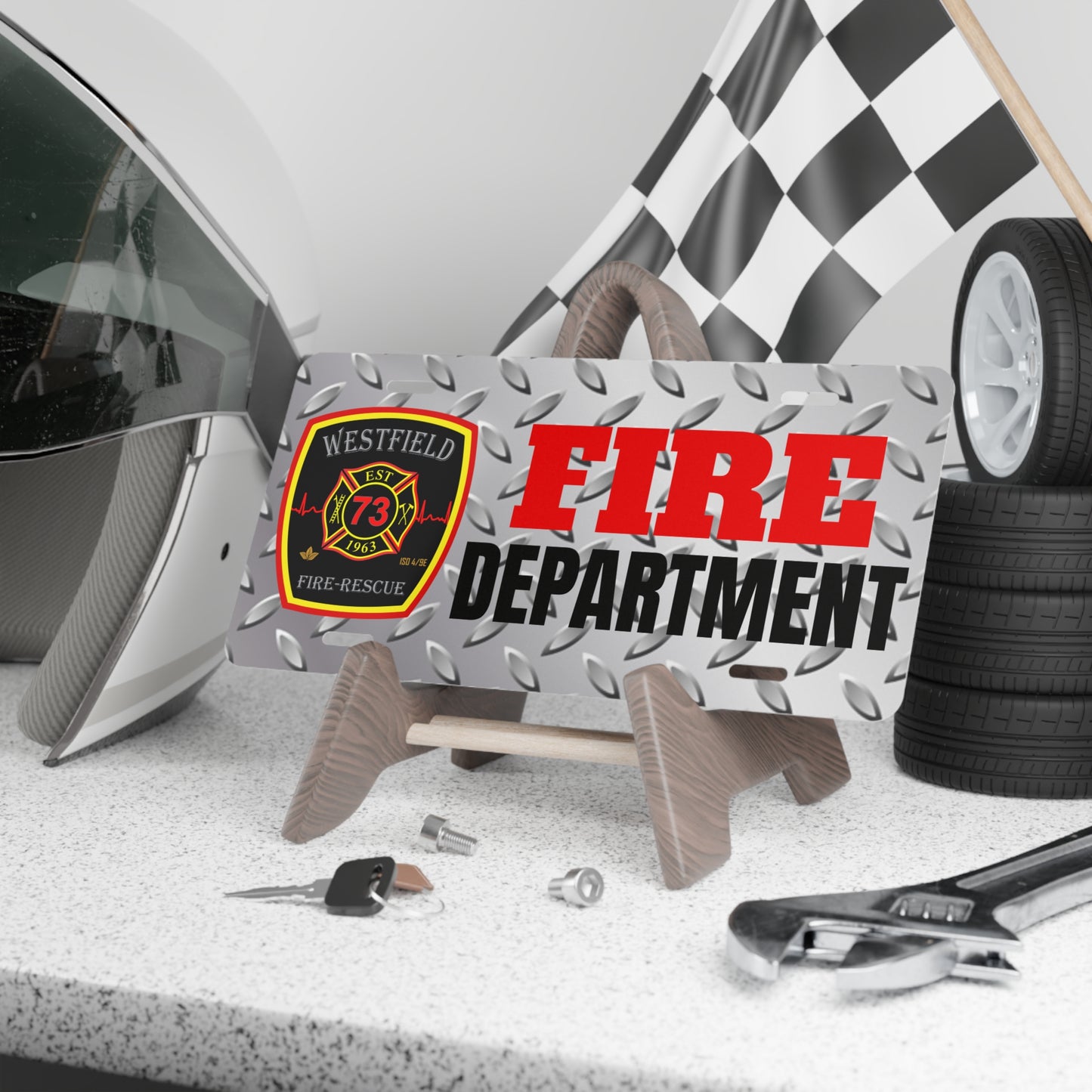 WVFD FD Tread Vanity Plate