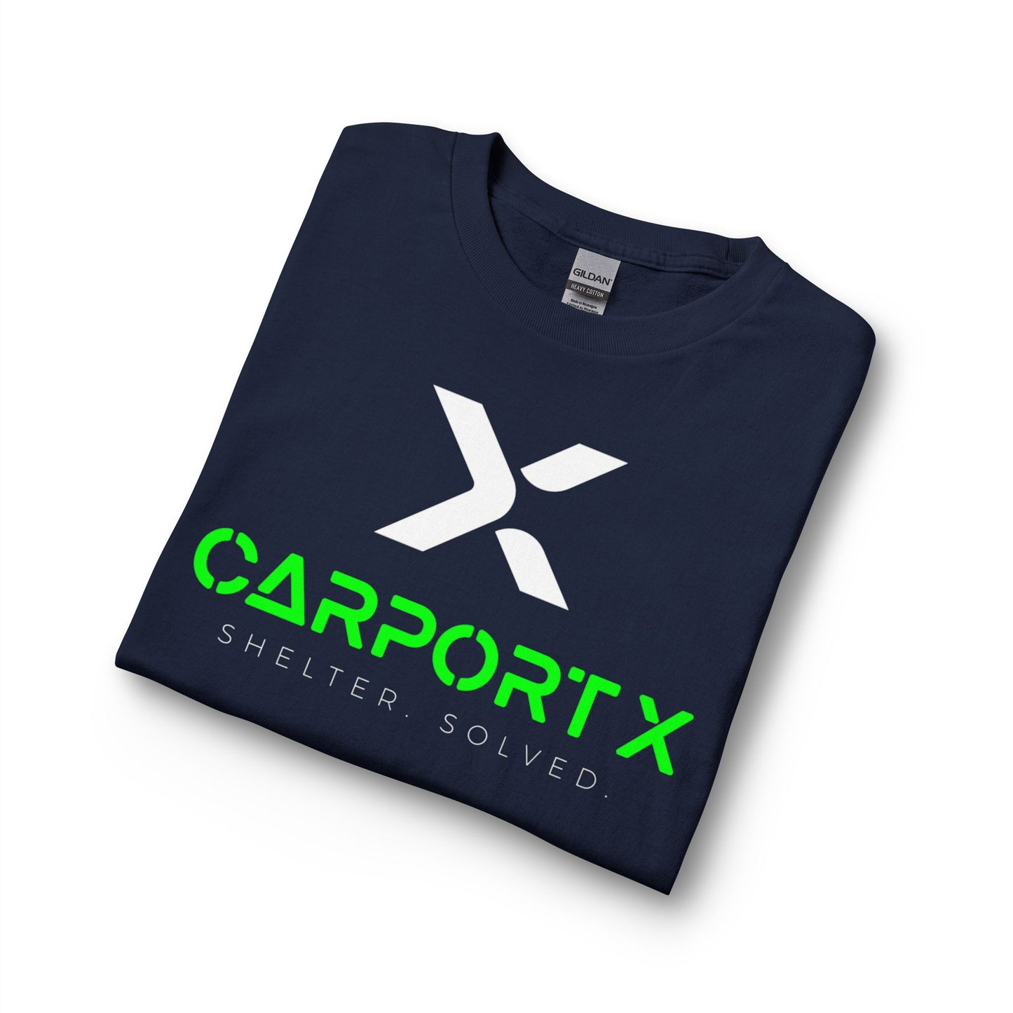 CarportX Logo Long Sleeve T-Shirt — 'CarportX Shelter Solved' Graphic Tee