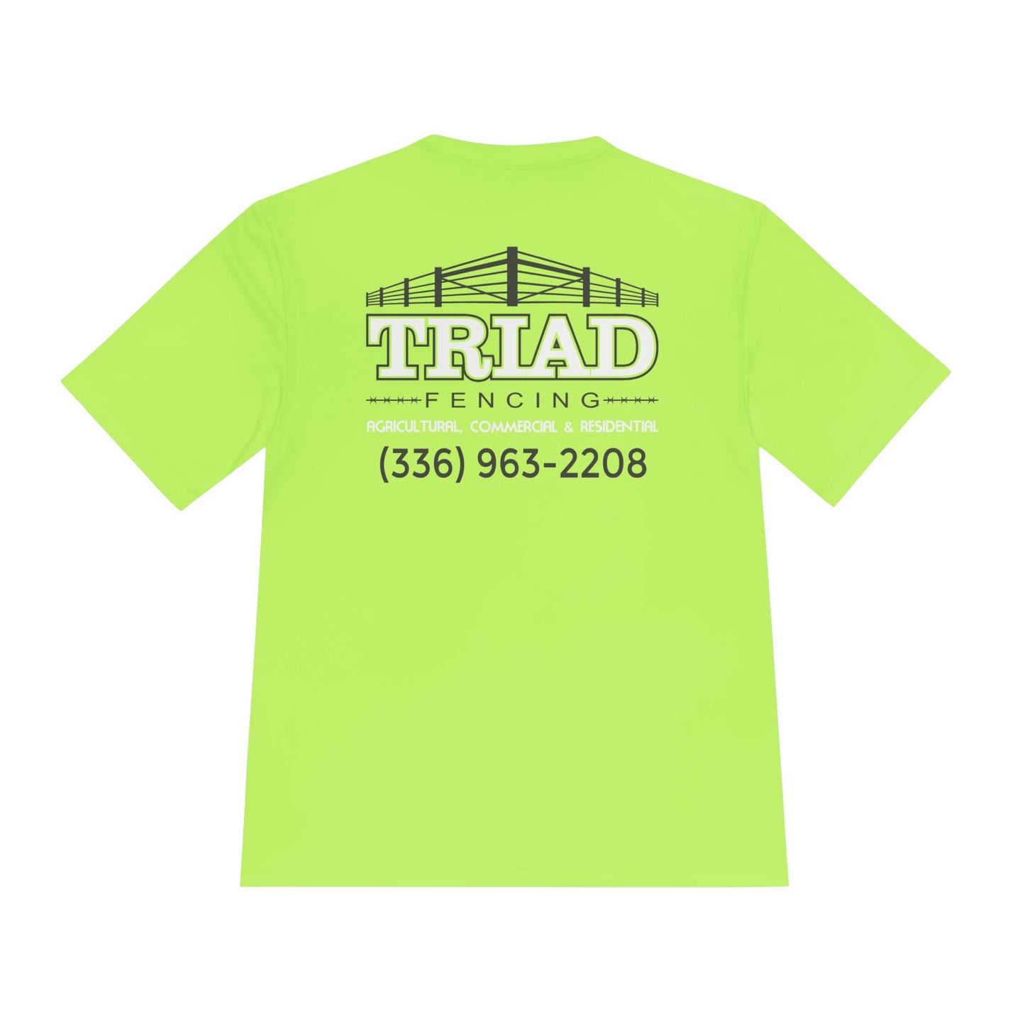Triad Fencing Unisex Moisture Wicking Tee for Active Lifestyles, Perfect for Gym, Sports, Outdoor Activities, Customizable Design, Gift for Athletes