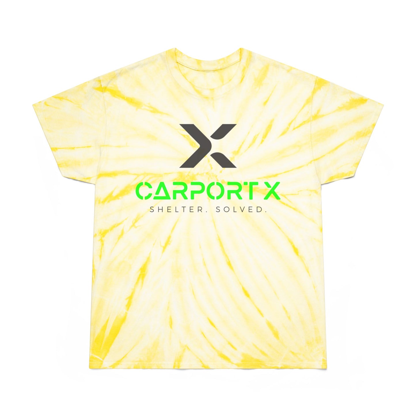 CarportX Vibrant Tie-Dye Tee, Perfect for Summer Festivals, Casual Outings, Unique Gift for Teens, Light Spiral Print
